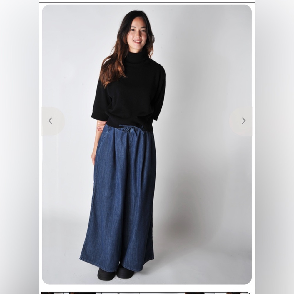 Sofie D'Hoore Indigo Wide-Leg Denim pants - Picture 2 of 14